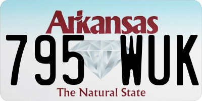 AR license plate 795WUK