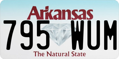 AR license plate 795WUM