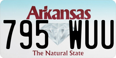 AR license plate 795WUU
