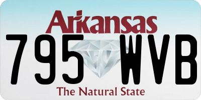 AR license plate 795WVB