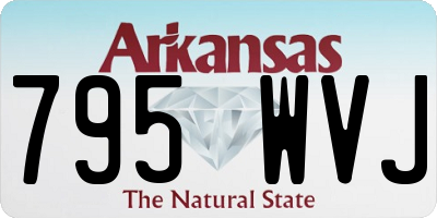 AR license plate 795WVJ