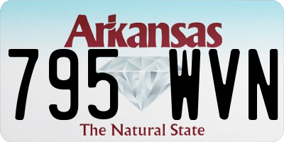 AR license plate 795WVN