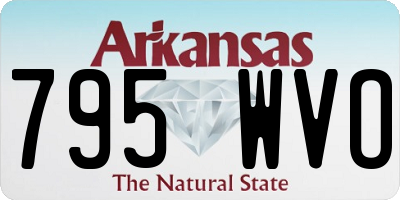 AR license plate 795WVO