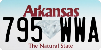 AR license plate 795WWA