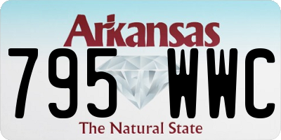 AR license plate 795WWC