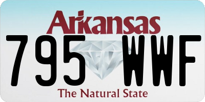 AR license plate 795WWF