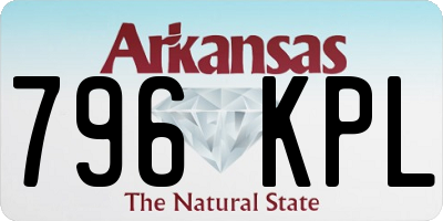 AR license plate 796KPL