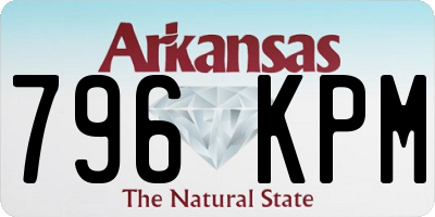 AR license plate 796KPM