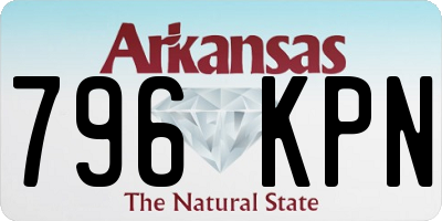 AR license plate 796KPN