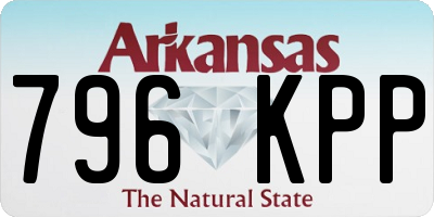 AR license plate 796KPP