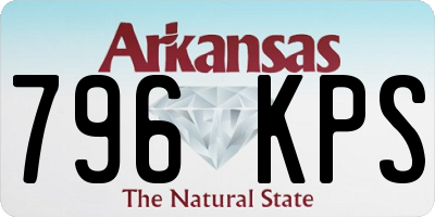 AR license plate 796KPS