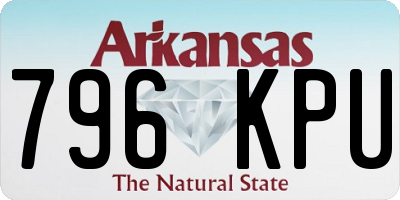 AR license plate 796KPU