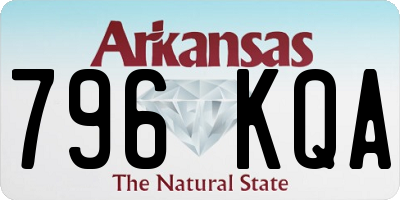 AR license plate 796KQA