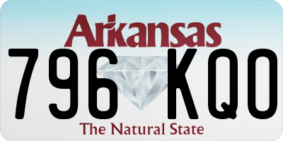 AR license plate 796KQO