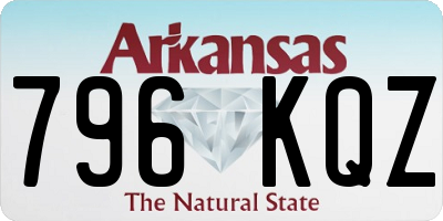 AR license plate 796KQZ