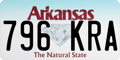 AR license plate 796KRA
