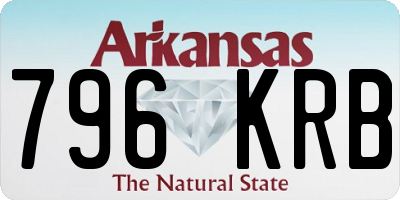 AR license plate 796KRB