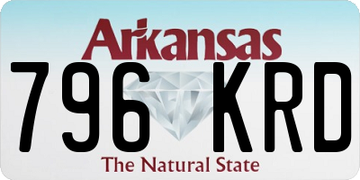 AR license plate 796KRD