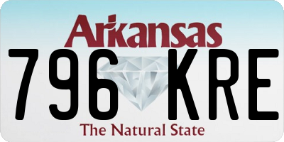 AR license plate 796KRE
