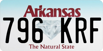 AR license plate 796KRF