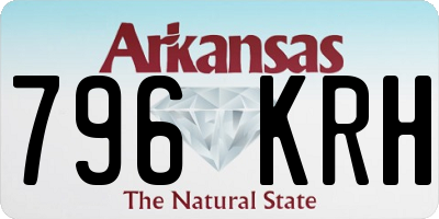 AR license plate 796KRH