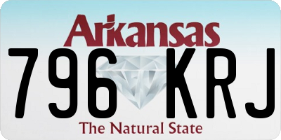 AR license plate 796KRJ