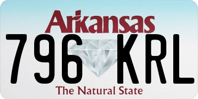 AR license plate 796KRL