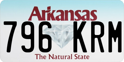 AR license plate 796KRM