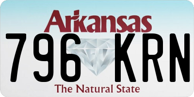 AR license plate 796KRN