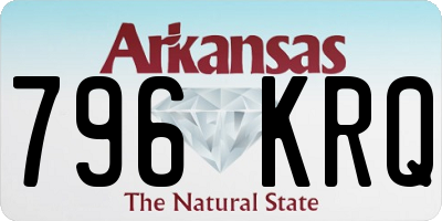 AR license plate 796KRQ
