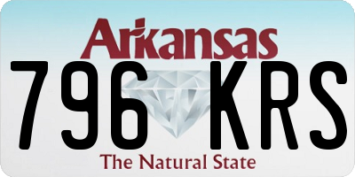 AR license plate 796KRS