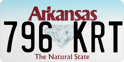 AR license plate 796KRT