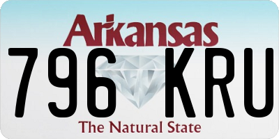 AR license plate 796KRU