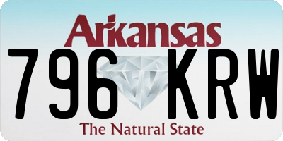 AR license plate 796KRW