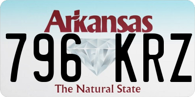 AR license plate 796KRZ