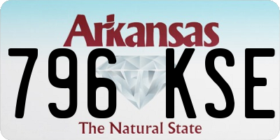 AR license plate 796KSE