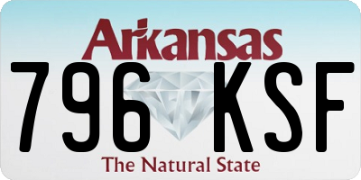 AR license plate 796KSF
