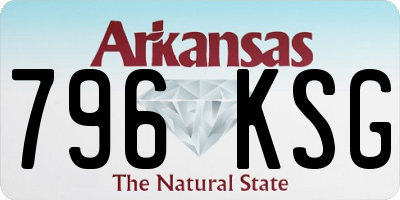 AR license plate 796KSG