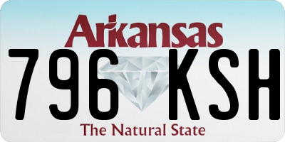 AR license plate 796KSH