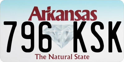 AR license plate 796KSK