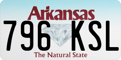 AR license plate 796KSL