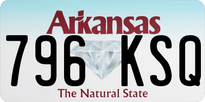 AR license plate 796KSQ