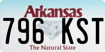AR license plate 796KST