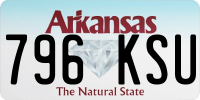 AR license plate 796KSU