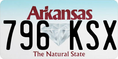 AR license plate 796KSX