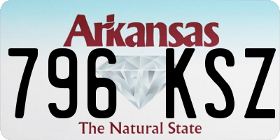 AR license plate 796KSZ