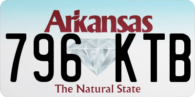 AR license plate 796KTB