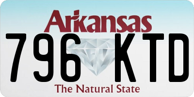 AR license plate 796KTD