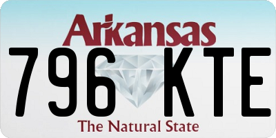 AR license plate 796KTE