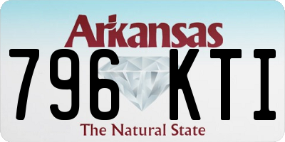 AR license plate 796KTI